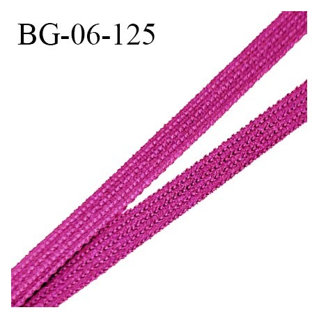 Droit fil à plat 6 mm spécial lingerie et couture du prêt-à-porter couleur rose magenta fabriqué en France prix au mètre