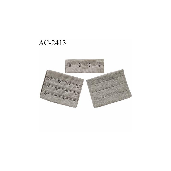 Agrafe 76 mm attache SG haut de gamme couleur taupe clair ou vison 3 rangées 4 crochets prix à la pièce