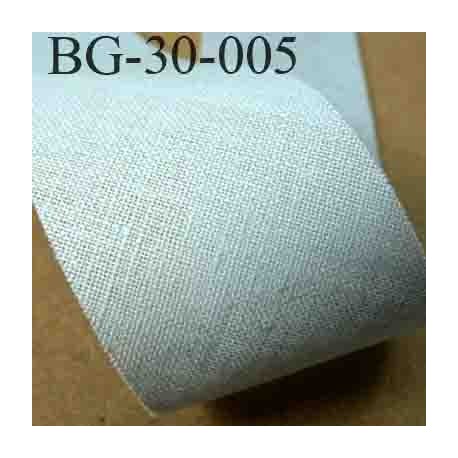 biais ruban galon a plat à plier en coton couleur gris largeur 2.5 cm vendue au mètre