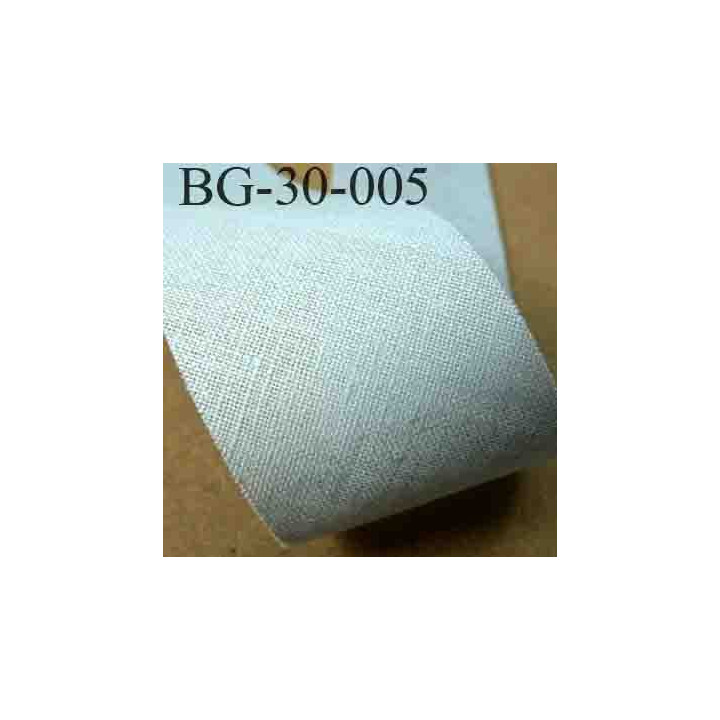 biais ruban galon a plat à plier en coton couleur gris largeur 2.5 cm vendue au mètre