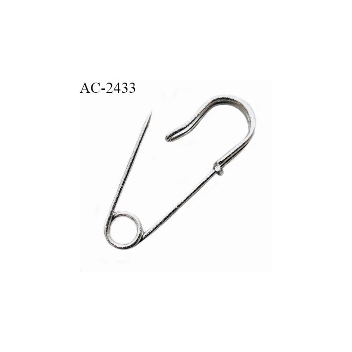 Epingle métal couleur argent épingle pour kilt et autres longueur 2.5 cm largeur 1 cm prix à l'unité