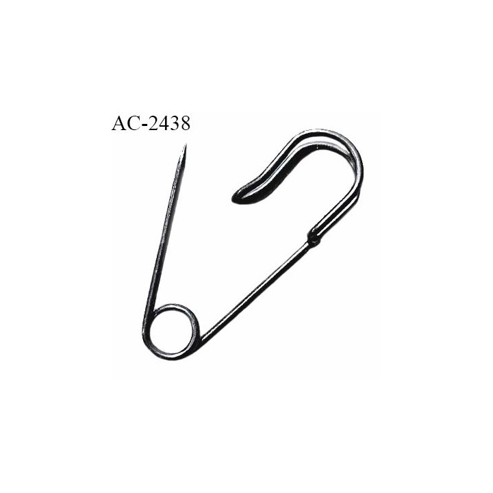 Epingle métal couleur chrome épingle pour kilt et autres longueur 2.5 cm largeur 1 cm prix à l'unité