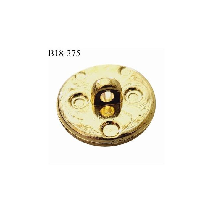 Bouton 18 mm couleur doré avec strass accroche avec un anneau diamètre 18 mm épaisseur 6 mm prix à la pièce