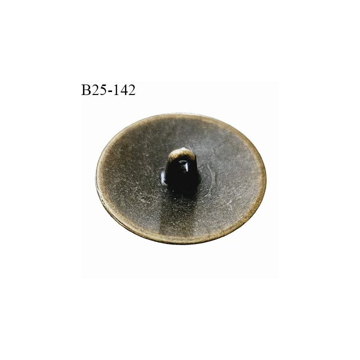 Bouton 25 mm métal avec motif armoireries couleur laiton diamètre 25 mm épaisseur 4 mm prix à la pièce