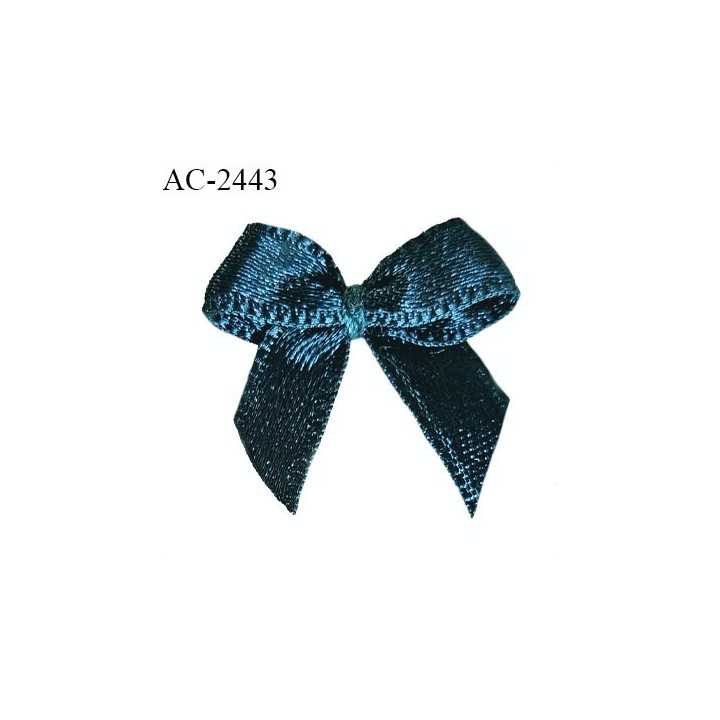 Noeud lingerie 20 mm haut de gamme en satin couleur bleu vert cyprès largeur 20 mm hauteur 20 mm prix à l'unité