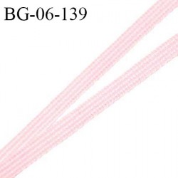 Droit fil à plat 6 mm spécial lingerie et couture du prêt-à-porter couleur rose dragée fabriqué en France prix au mètre