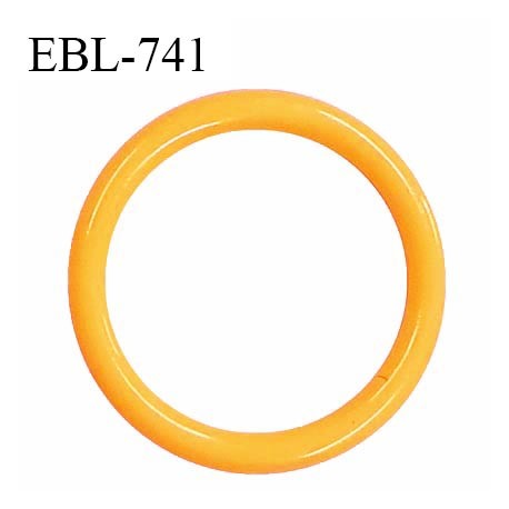 Anneau de réglage 16 mm en pvc couleur jaune orangé diamètre intérieur 16 mm diamètre extérieur 20 mm