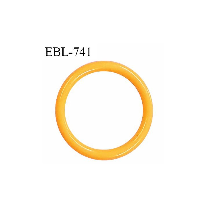 Anneau de réglage 16 mm en pvc couleur jaune orangé diamètre intérieur 16 mm diamètre extérieur 20 mm