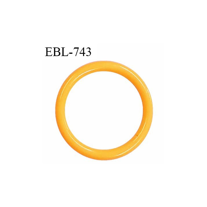 Anneau de réglage 14 mm en pvc couleur jaune orangé diamètre intérieur 14 mm diamètre extérieur 17 mm