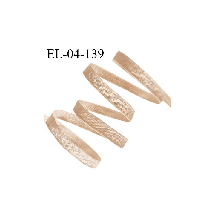Elastique 4 mm fin spécial lingerie polyamide élasthanne couleur chair clair ou sable doré grande marque fabriqué en France