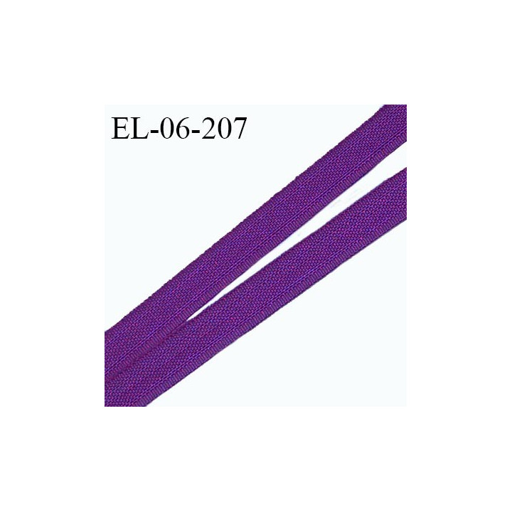 Elastique 6 mm fin spécial lingerie polyamide élasthanne couleur violet myrtille fabriqué en France