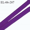 Elastique 6 mm fin spécial lingerie polyamide élasthanne couleur violet myrtille fabriqué en France