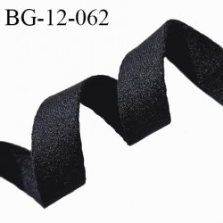 Devant bretelle 12 mm en polyamide attache bretelle rigide pour anneaux couleur noir anthracite brillant prix au mètre