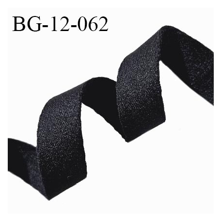 Devant bretelle 12 mm en polyamide attache bretelle rigide pour anneaux couleur noir anthracite brillant prix au mètre