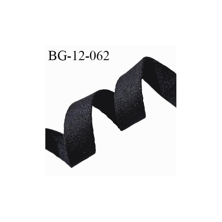 Devant bretelle 12 mm en polyamide attache bretelle rigide pour anneaux couleur noir anthracite brillant prix au mètre