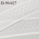 Dentelle 50 mm lycra élastique avec anti glisse couleur écru fabriqué en France largeur 50 mm prix au mètre