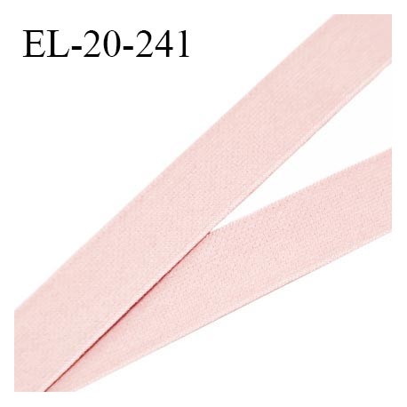 Elastique 19 mm bretelle et lingerie haut de gamme couleur rose poudré largeur 19 mm bonne élasticité prix au mètre