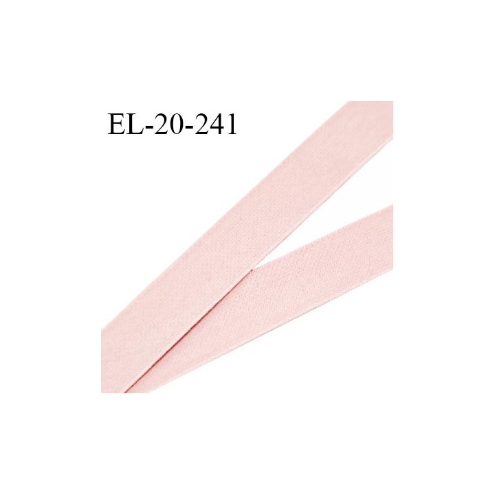 Elastique 19 mm bretelle et lingerie haut de gamme couleur rose poudré largeur 19 mm bonne élasticité prix au mètre