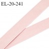 Elastique 19 mm bretelle et lingerie haut de gamme couleur rose poudré largeur 19 mm bonne élasticité prix au mètre