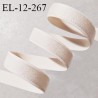 Elastique lingerie 12 mm haut de gamme couleur rose lacté brillant largeur 12 mm allongement +90% prix au mètre