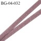 Droit fil à plat 4 mm spécial lingerie et couture du prêt-à-porter polyester couleur marron muscade prix au mètre