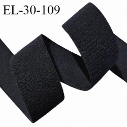 Elastique lingerie 30 mm couleur noir haut de gamme souple épaisseur fine largeur 30 mm allongement +170% prix au mètre