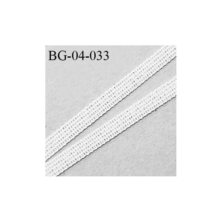 Droit fil à plat 4 mm spécial lingerie et couture du prêt-à-porter polyester couleur écru  fabriqué en France prix au mètre