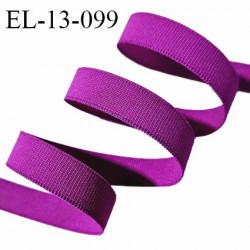 Elastique 13 mm lingerie petit grain couleur fuchsia allongement +50% largeur 13 mm prix au mètre