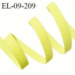 Elastique lingerie 9 mm haut de gamme couleur jaune citron largeur 9 mm allongement +160% prix au mètre