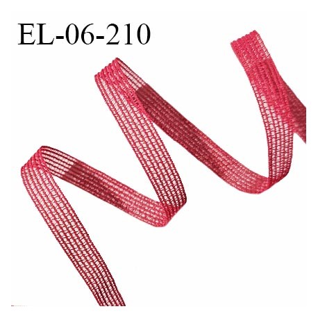 Elastique 6 mm haut de gamme lingerie et autres couleur rouge élastique fin ajouré et souple allongement +120% prix au mètre