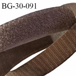 Scratch type velcro à coudre couleur marron largeur 30 mm les 2 faces prix au mètre