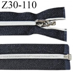 Fermeture zip 30 cm couleur noir séparable largeur 2.8 cm glissière largeur 5 mm longueur 30 cm prix à l'unité