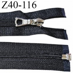 Fermeture zip 40 cm haut de gamme couleur noir largeur 3.2 cm glissière séparable longueur 40 cm largeur 6.5 mm prix à la pièce