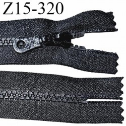 Fermeture zip moulée 15 cm non séparable couleur noir largeur 3.2 cm zip nylon 15 cm largeur 6 mm
