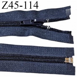 Fermeture zip 45 cm séparable zip glissière couleur bleu largeur 7 mm longueur 45 cm largeur 32 mm prix à l'unité
