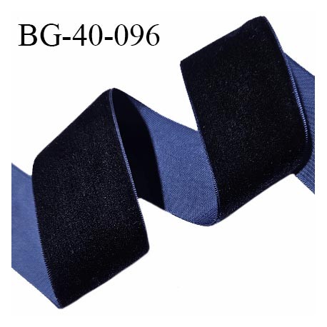 Galon ruban velours 40 mm couleur bleu largeur 40 mm prix au mètre