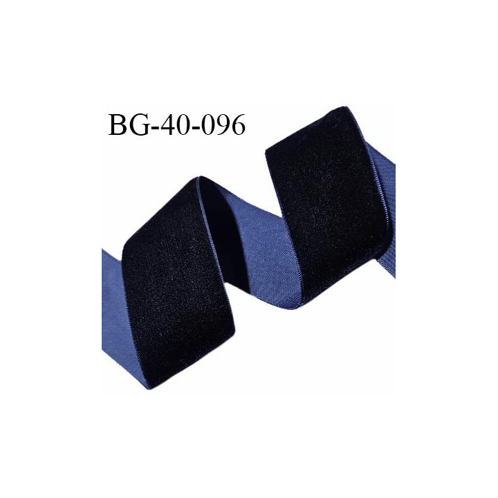 Galon ruban velours 40 mm couleur bleu largeur 40 mm prix au mètre