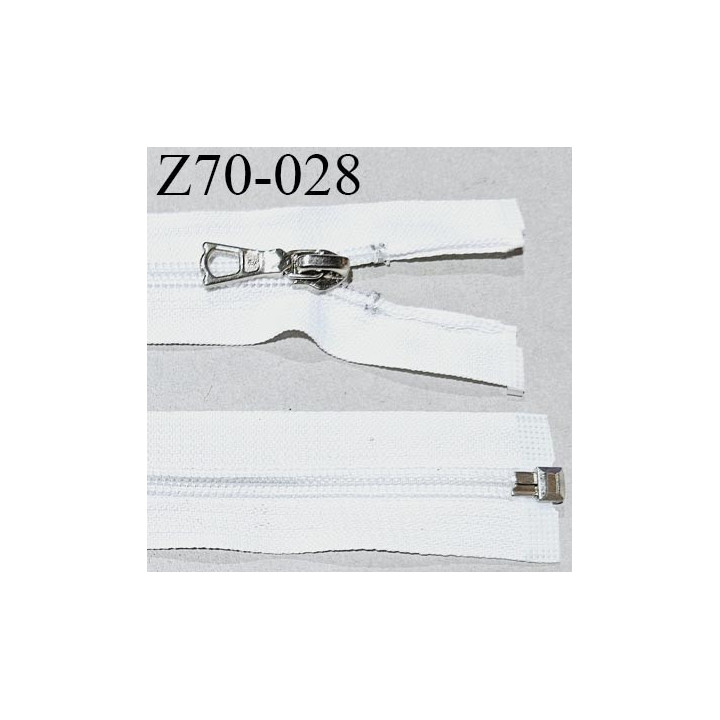 Fermeture zip 70 cm haut de gamme couleur naturel largeur 3.2 cm glissière séparable longueur 70 cm