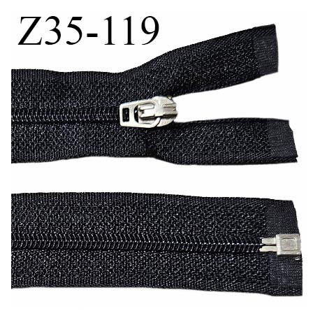 Fermeture 35 cm couleur noir séparable largeur 2.5 cm zip nylon largeur 4 mm longueur 35 cm prix à la pièce