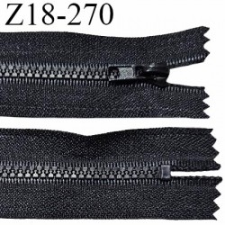 Fermeture zip moulée 17 cm non séparable couleur noir largeur 3.2 cm zip nylon 17 cm largeur 5 mm prix au mètre