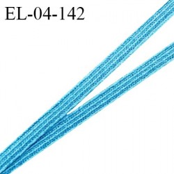 Elastique 4 mm spécial lingerie et couture couleur bleu turquoise grande marque fabriqué en France élastique très souple