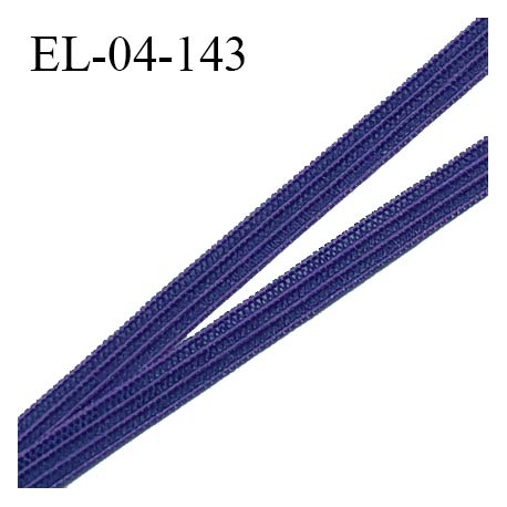 Elastique 4 mm spécial lingerie et couture couleur bleu marine grande marque fabriqué en France élastique très souple