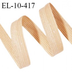 Elastique lingerie 10 mm anti glisse haut de gamme couleur chair largeur 10 mm avec une bande anti glisse de 5 mm