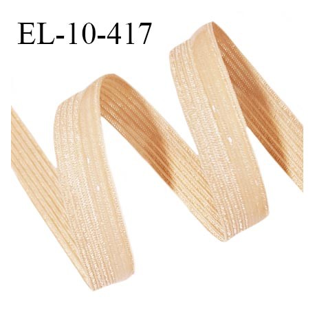 Elastique lingerie 10 mm anti glisse haut de gamme couleur chair largeur 10 mm avec une bande anti glisse de 5 mm