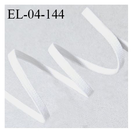 Elastique lingerie 4 mm respirant couleur écru largeur 4 mm fabriqué en France allongement +180% prix au mètre