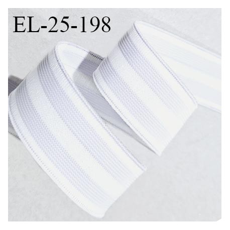 Elastique polygomme 25 mm couleur naturel haut de gamme smock séchage rapide largeur 25 mm prix au mètre