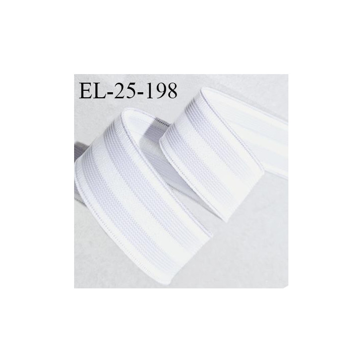 Elastique polygomme 25 mm couleur naturel haut de gamme smock séchage rapide largeur 25 mm prix au mètre