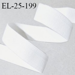 Elastique lingerie 24 mm couleur naturel largeur 24 mm fabriqué en France allongement +110% prix au mètre