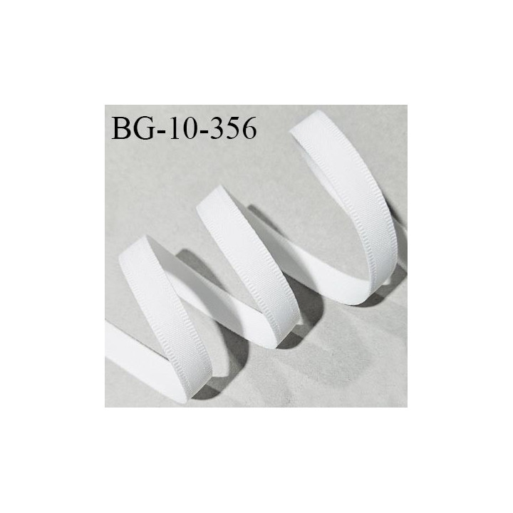 Devant bretelle 10 mm couleur blanc largeur 10 mm fabriqué en France prix au mètre