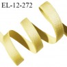 Elastique lingerie 12 mm haut de gamme couleur jaune pâle brillant largeur 12 mm allongement +60% prix au mètre